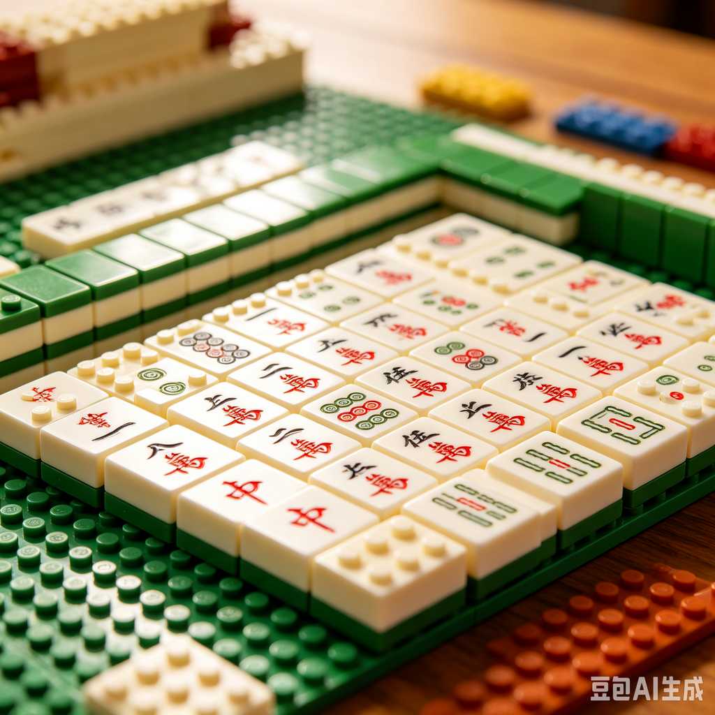 modern color mahjong tiles